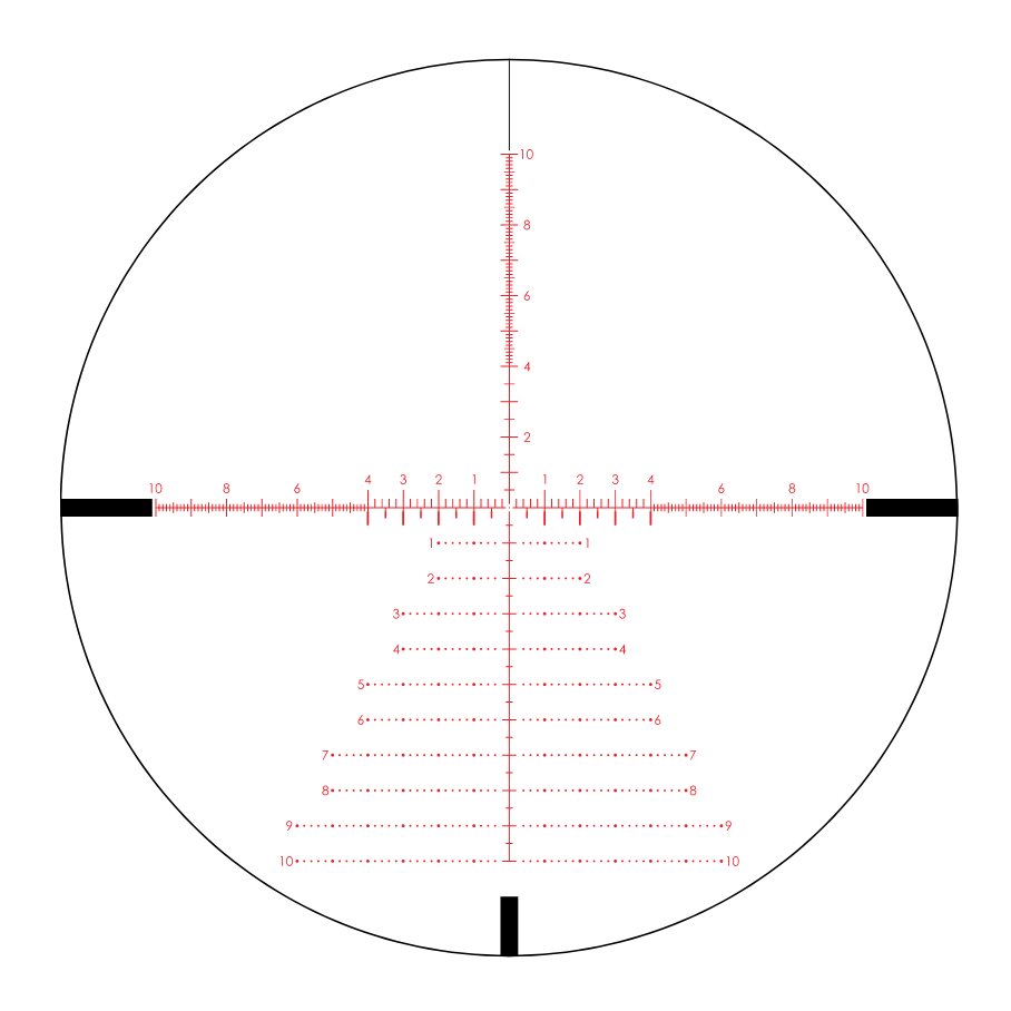 Viper PST Gen II 5-25x50 FFP EBR-7C MRAD Belyst Kikarsikte 30 MM