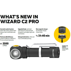 Wizard C2 PRO V4 Pannlampa 2300 lumen KALLT LJUS