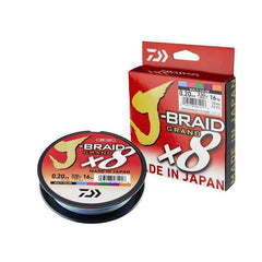J-Braid X8 Grand Multicolor Flätlina STORLEK 0,28 MM & LÄNGD 300 M