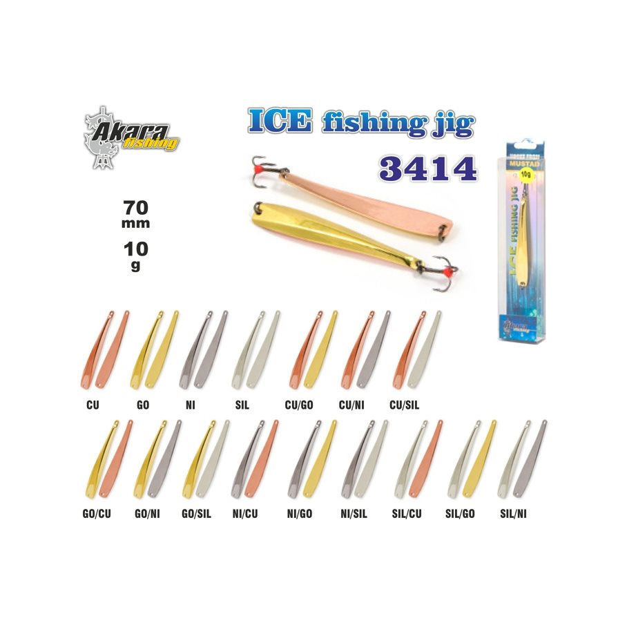 Pirk 3414 70 mm, 10 g GULD / EN STL