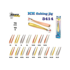 Pirk 3414 70 mm, 10 g NICKEL/GULD / EN STL