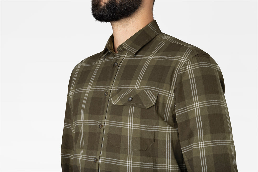 Highseat Skjorta PINE GREEN CHECK / M