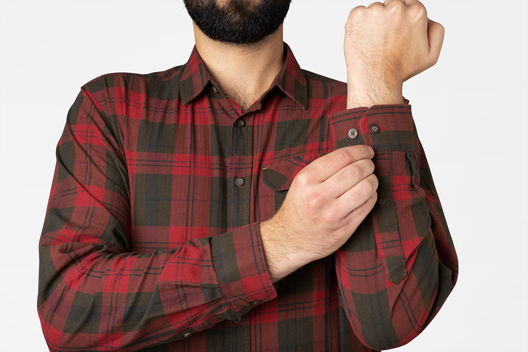 Highseat Skjorta RED FOREST CHECK / 3XL