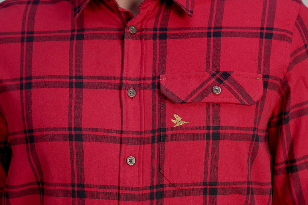 Highseat Skjorta HUNTER RED / 3XL