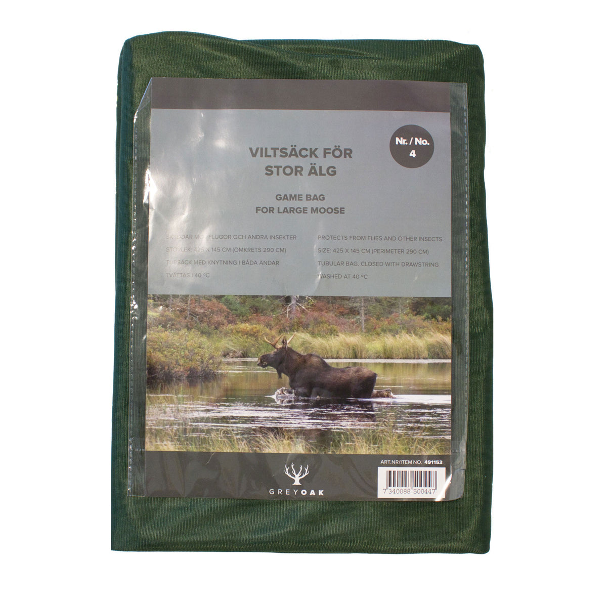 Viltsäck olika storlekar GREEN / STOR ÄLG 425X145 CM