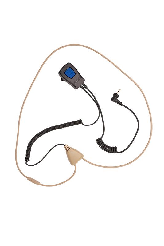 Komplett Hörslinga Miniheadset 2,5 mm SVART / EN STL