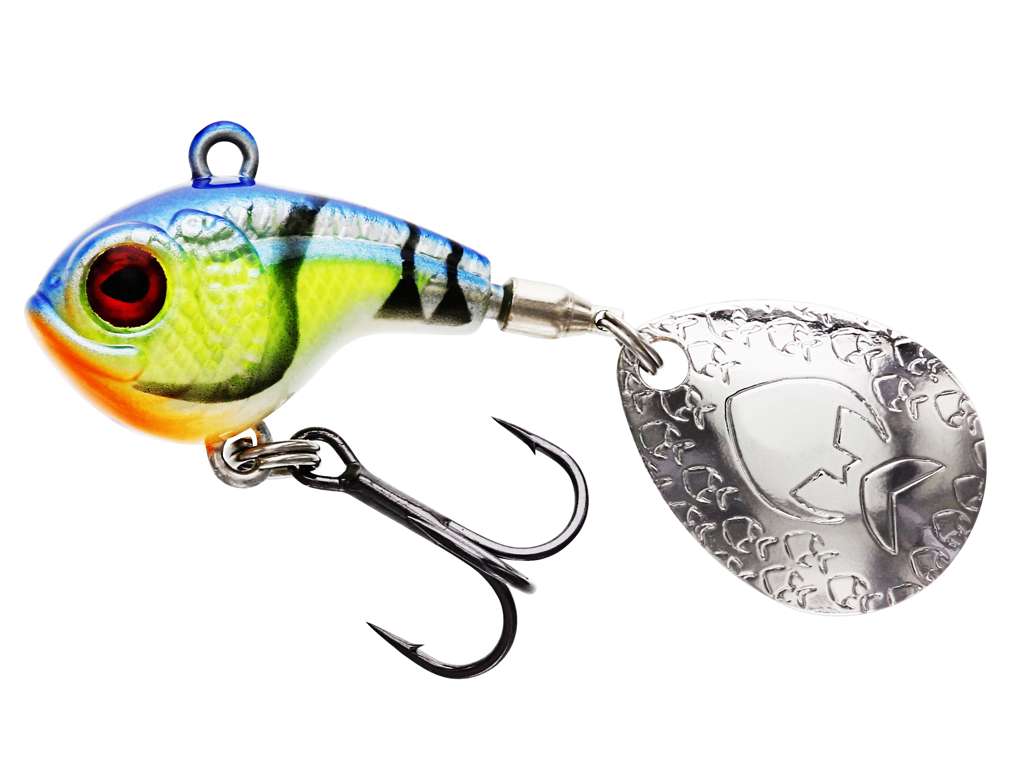 Dropbite Spin Tail Jig CHARTEUSE BLUE CRAW / 3,4 CM OCH 17 GRAM