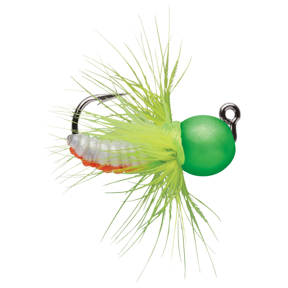 Tungsten Fly Jig 2-Pack GLOW GREEN ORANGE / 1,8 G