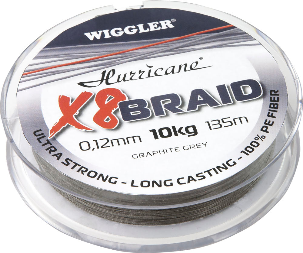 X8 Braid 135 m Flätlina GREY / 0,12 MM