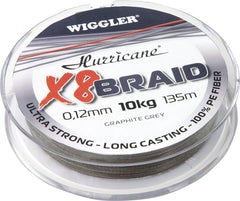 X8 Braid 135 m Flätlina GREY / 0,12 MM