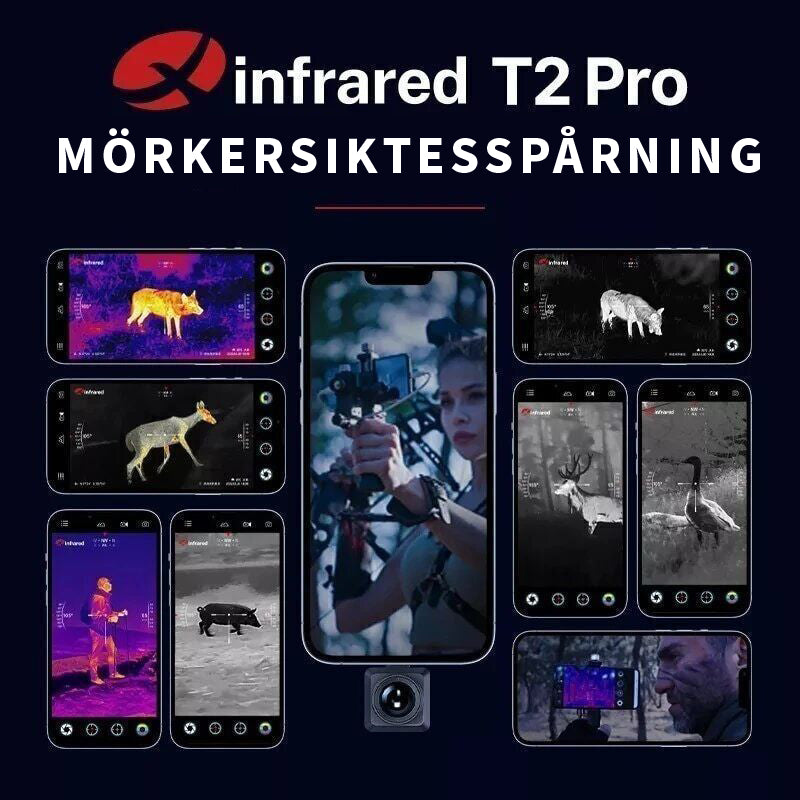 T2 PRO 256 x 192 Värmekamera För IOS Mobiltelefoner Eller Plattor EN STL