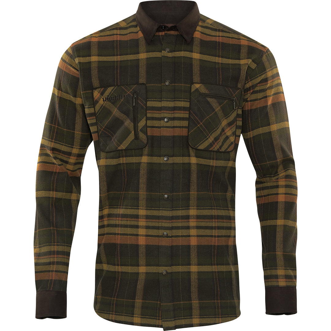 Skjorta Pajala GREEN/BROWN / XXL