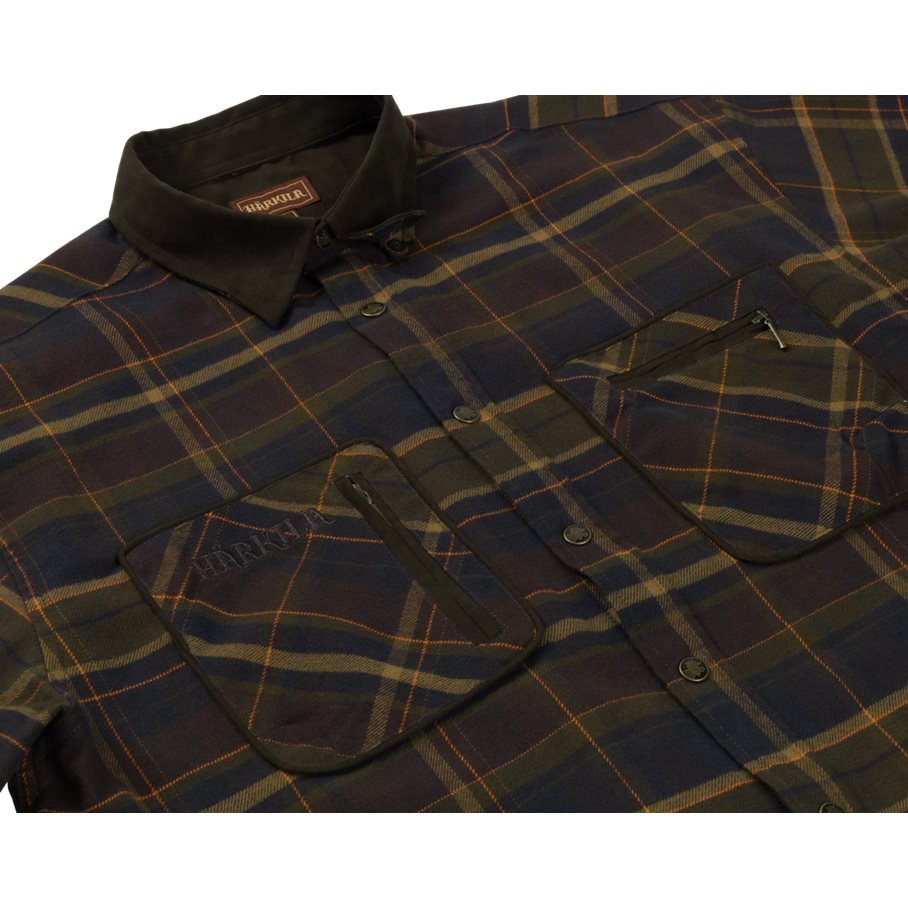 Skjorta Pajala MELLOW BROWN CHECK / M
