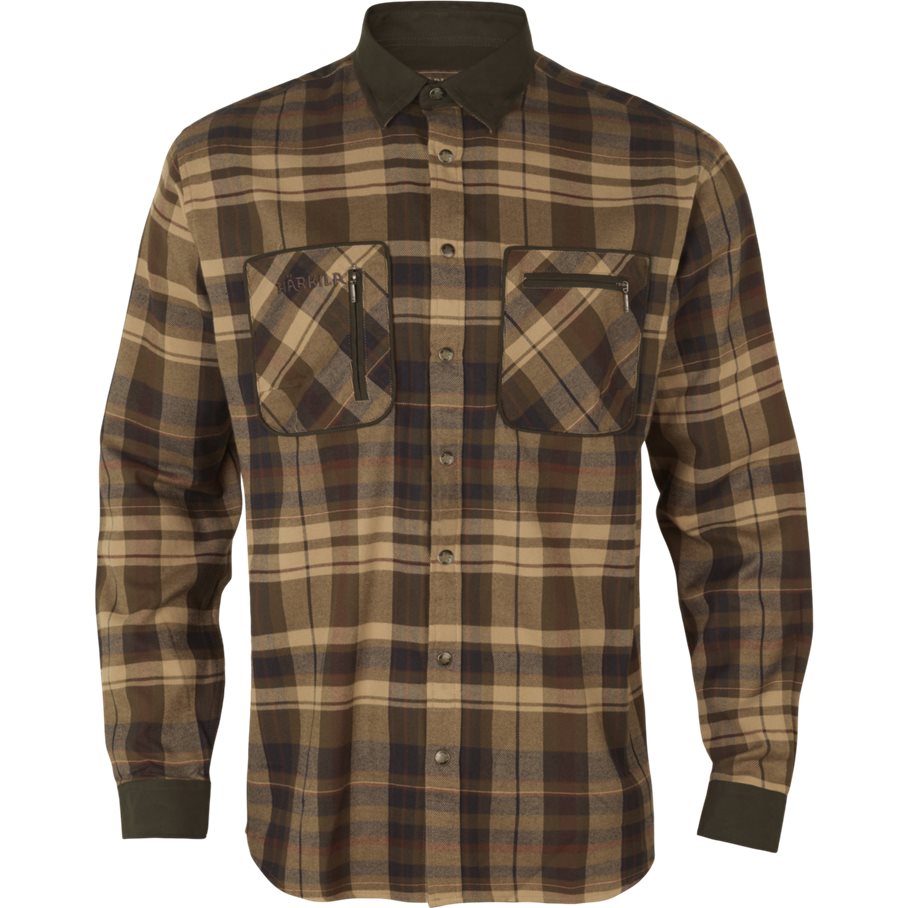 Skjorta Pajala BEIGE W/BROWN / XXL