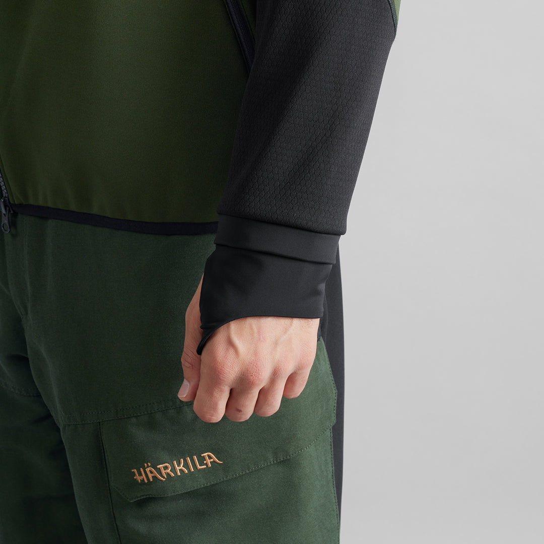 Scandinavian Fleece Jacka DUFFEL GREEN/BLACK / M