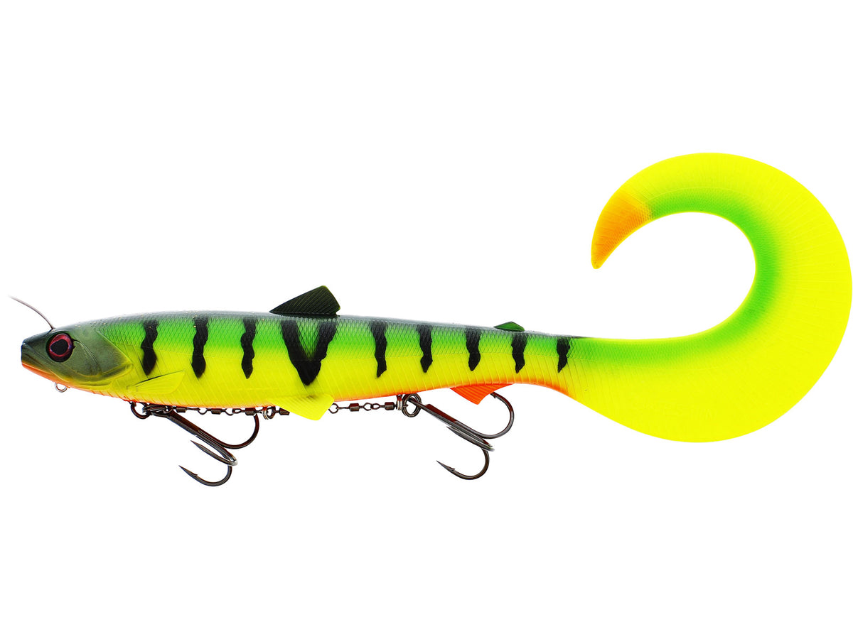 Bullteez Curlytail Inline TIGER PERCH / 33 CM OCH 230 GRAM