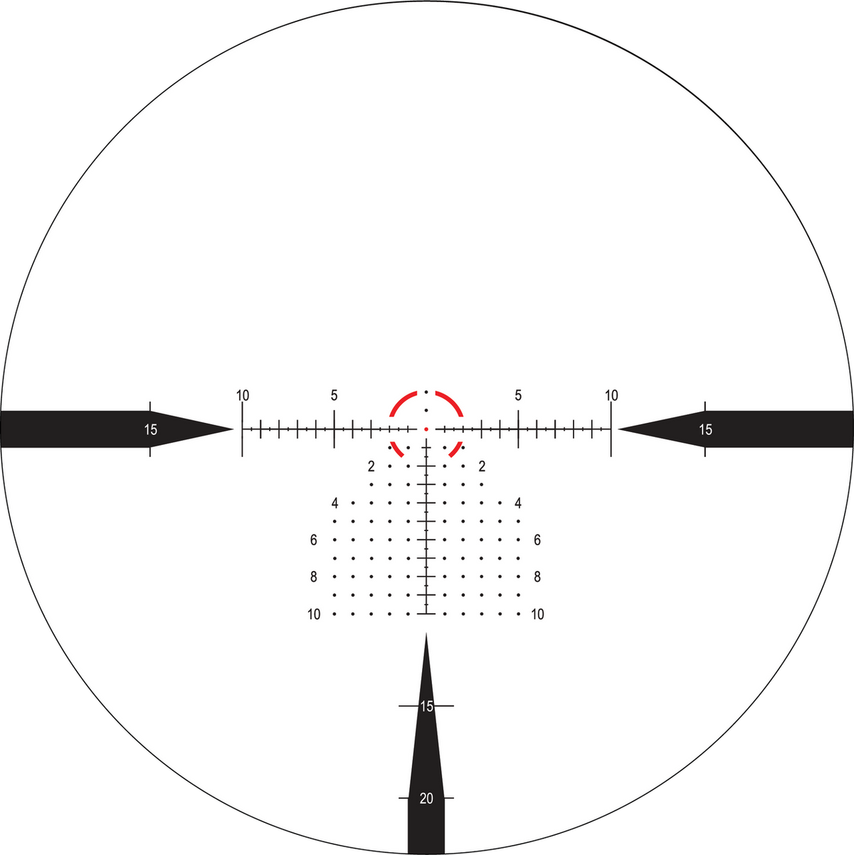 NX6 1-6x24 F1 FFP MIL Belyst Kikarsikte