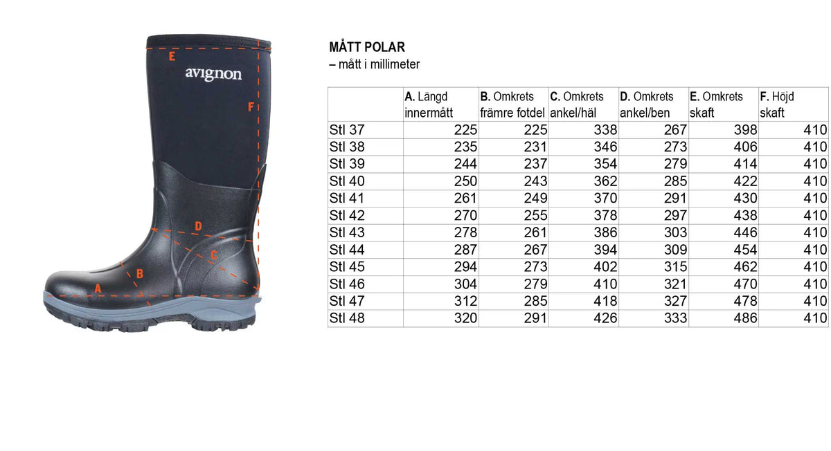 Polar Vinterstövel 8,5 mm neopren
